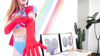 Beauty with nice ass Myra Moans is enjoying dick-riding so much