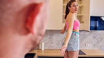 Alluring hottie with round ass Jane White rammed by big cock