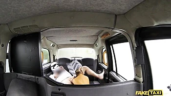 Beautiful sweetheart with big boobs Karlie Simon fucked on the backseat