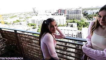 Mysterious Della Cate and Juniper Ren - step fantasy sex - Teen Loves Black