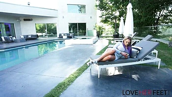 Love Her Feet featuring Nikki Sexx's foot goddess scene