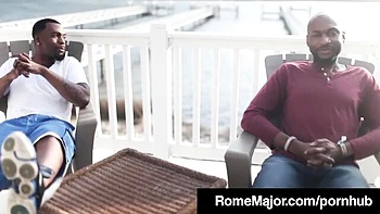 Flashy Porsha Carrera and Rome Major's brunette smut