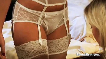 Tender doll - lesbian strap on sex - Bound Heat