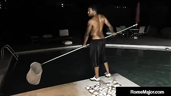 Amatory Rome's big cock porn