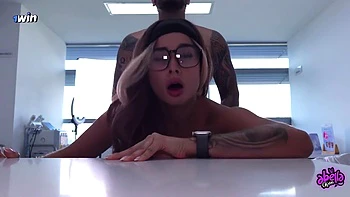 My Doctor Couldnt Resist To Screw Me And Gulp My Cum In Her Office