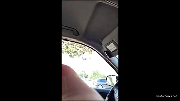 My risky solo on a crowdy parking lot: Amateur, Masturbation  Mature Porn