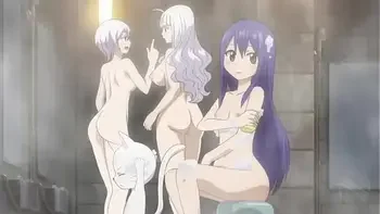 Fairy Tail OVA bath scene [nude filter]