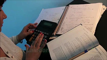 Luci Lamoore is busy studying as she gets the urge to vibrate her