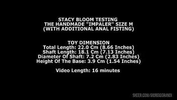 Stacy Bloom Testing The Handmade Impaler Size M (With Additional Anal Fisting) TWT156