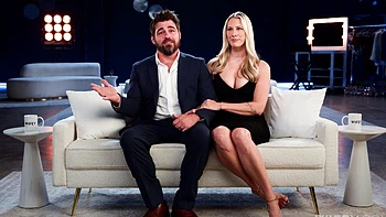 Hot country wife gets fucked by bbc on the sofa