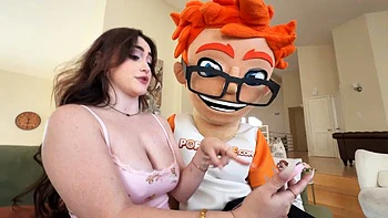 Blonde Lilibet Gets Titjob, Deep Blowjob & Loads on Big Tits