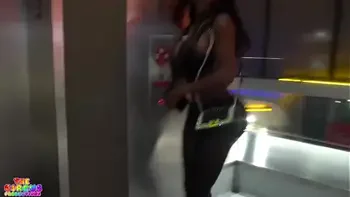Michael Myers fucks Ebony Mystique on the Las Vegas Strip
