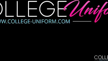 Olivia Sparkle’s College Uniform Fuck with Big Cock