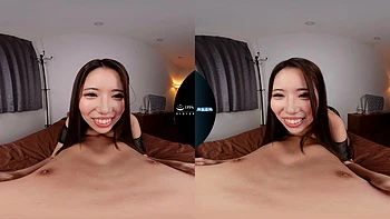 Kinky Asian Blowjob and Cowgirl with Handcuffs