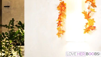 Dean Van Damme gets massive titjob by busty babe