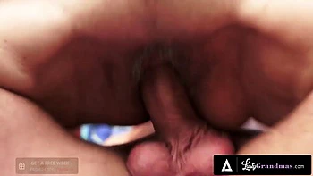 Horny Gilf Gets Drilled by Stud, Old Pussy Pounded