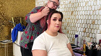 Two Old Men Fuck Hot BBW Threesome BTS