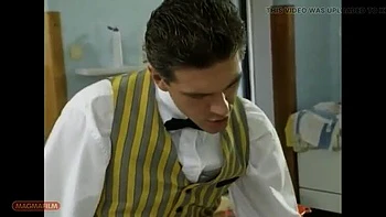 German Blonde Maid Vivienne Clash Seduced By Butler For Kitchen Fuck