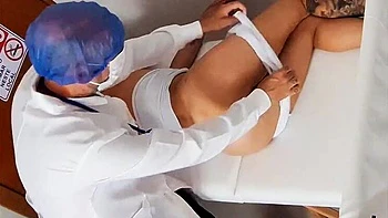 Brazilian Teen Redhead Gets Her Ass Fingered By Fake Gynecologist Doggy Style