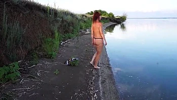 Natella Dance Nude River Bathing Outdoor - Amateur MILF StepMom Small Tits Posing