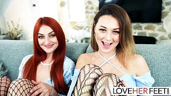 Katy Rose’s Redhead Foot Fetish Tease