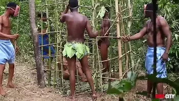 Somewhere in west Africa, on our annual festival, the king fucks the most beautiful maiden in the cage while his Queen and the guards are watching