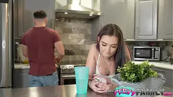 Spying on My Lesbian Stepsister & GF Leads to Hot Threesome - Bailey Base & Alex Coal -