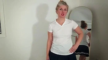 Ginger The Housewife Loses Poker Bet & Sucks Cock - Huge Cumshot in Mouth POV