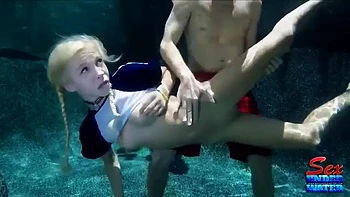 Underwater Babe Gets Deep Blowjob and Missionary Fuck