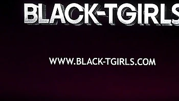 Cute black tgirl masturbates big ass in jeans