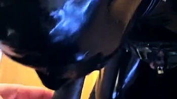 Latex femdom strapon fuck fetish