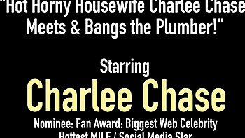 Charlee Chase sucks big cock dirty plumber style