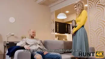 HUNT4K. Girl ignores boyfriend and gives butt to more interesting lover