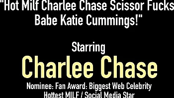 Blonde Lesbians Charlee Chase and Katie Cummings Cum Hard