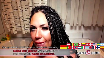 Naughty Latina Milf With Big Tits And Ass In The Bathroom