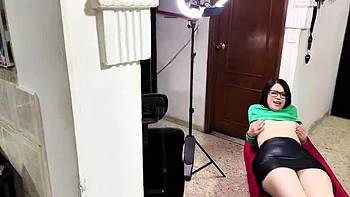 Colombian Cousin Slut Gives Homemade Blowjob