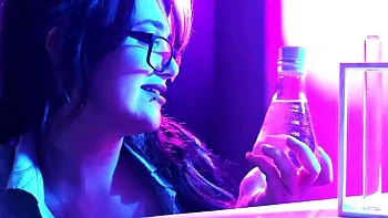 Horny Nerdy Scientist's Aphrodisiac Blowjob & Fuck