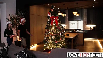 Lexi Luna and Lucas Frost's Dirty Footjob Fun