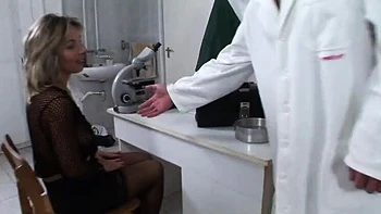 Blonde in Lingerie Shaves Bush Bald and Gets Fucked Hard