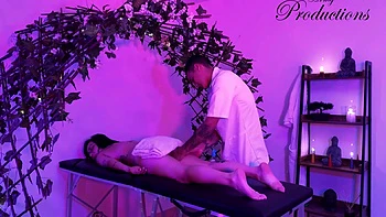 Latina Teen Fucked Raw by Huge Masseur Cock