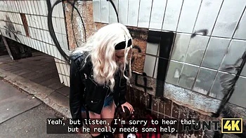 Hot Blonde Cheats in POV Street Pickup Fuck