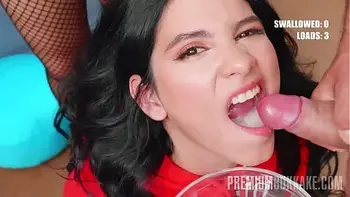 PremiumBukkake - Min Galilea swallows 101 huge cumshots