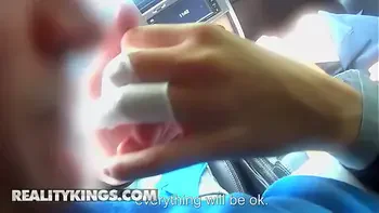 (Alive Bell) Sexily Undresses Revealing Her Hot Body Enjoys A Good Fuck In The Car - Reality Kings