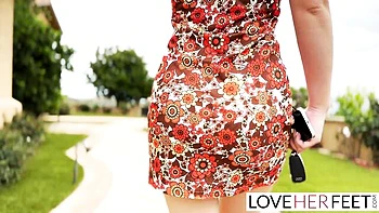 Dharma Jones Worships Sexy Feet with Hot Footjob