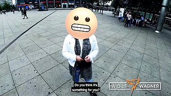 German Amateur Blowjob in Public