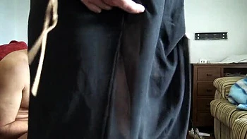 Mature Muslim Aunty Licks Hairy Pussy with Stepson