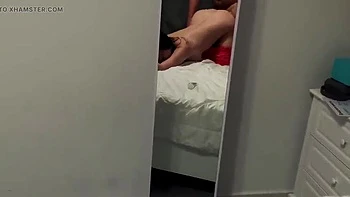 Stepmom Creampie in Pink Shorts Doggy POV