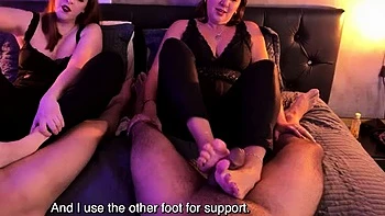 Nara & Syl Suck Two Lucky Cocks POV
