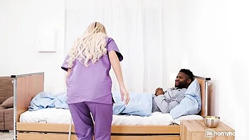 Busty white doll Ema fucked in interracial FMM