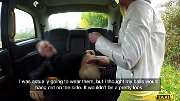 Wild Taxi Ride: Big Tits, Blowjob & Cowgirl